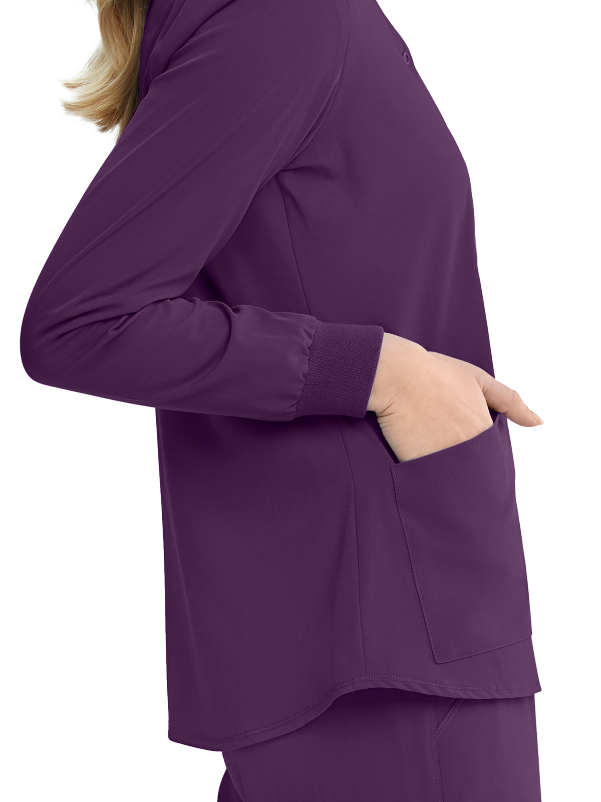 Skechers - Women's Two-Pocket Snap-Front Stability Warm-Up Scrub Jacket 26
