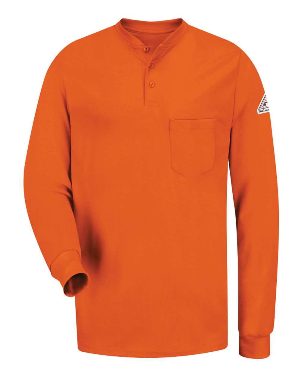 Men's Long Sleeve Tagless Henley Shirt - SEL2 16
