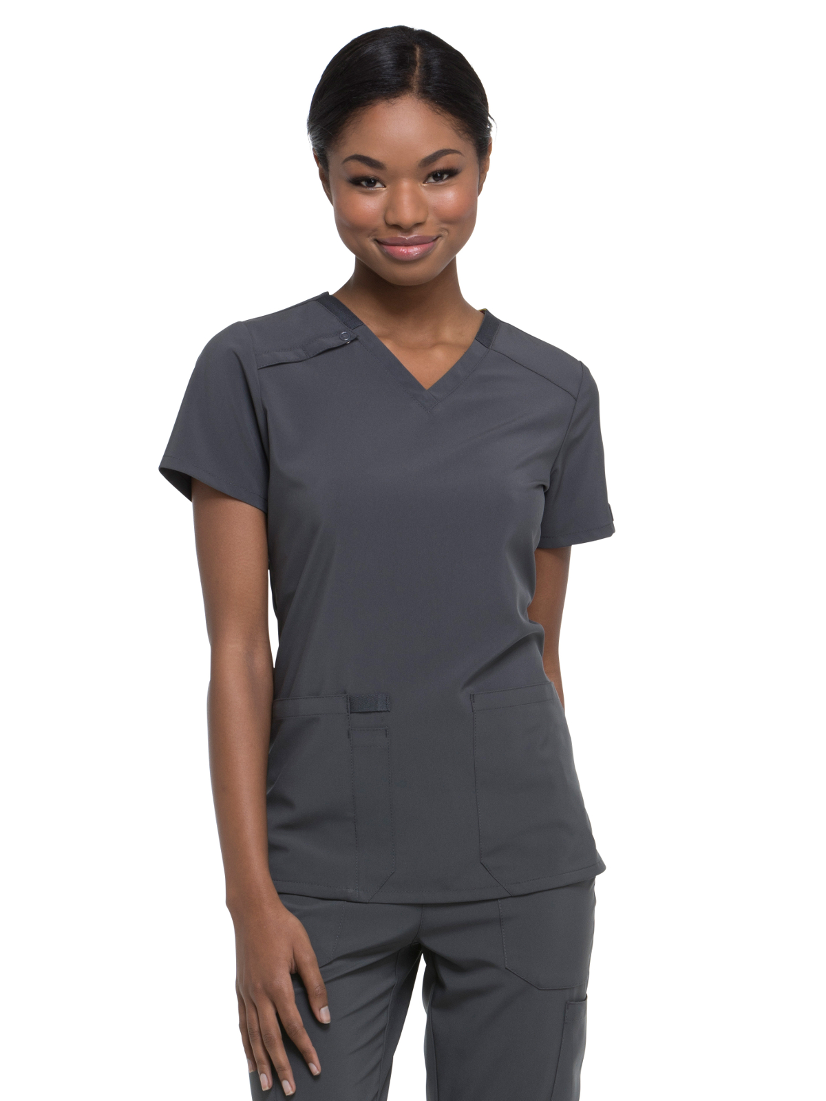 Dickies Medical - EDS Essentials - Women's 2-Pocket Contemporary V-Neck Top 40