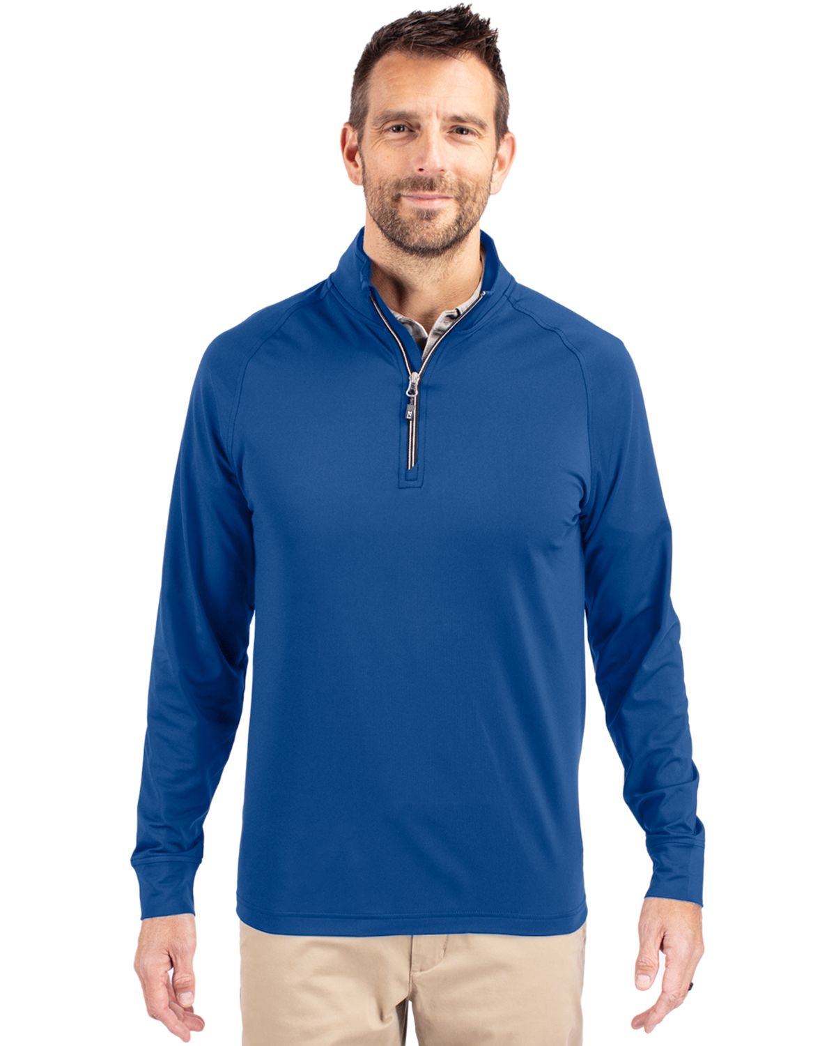 Cutter & Buck Adapt Recycled Soft Knit Stretch  Mens Big & Tall Quarter Zip Pullover Big & Tall 7
