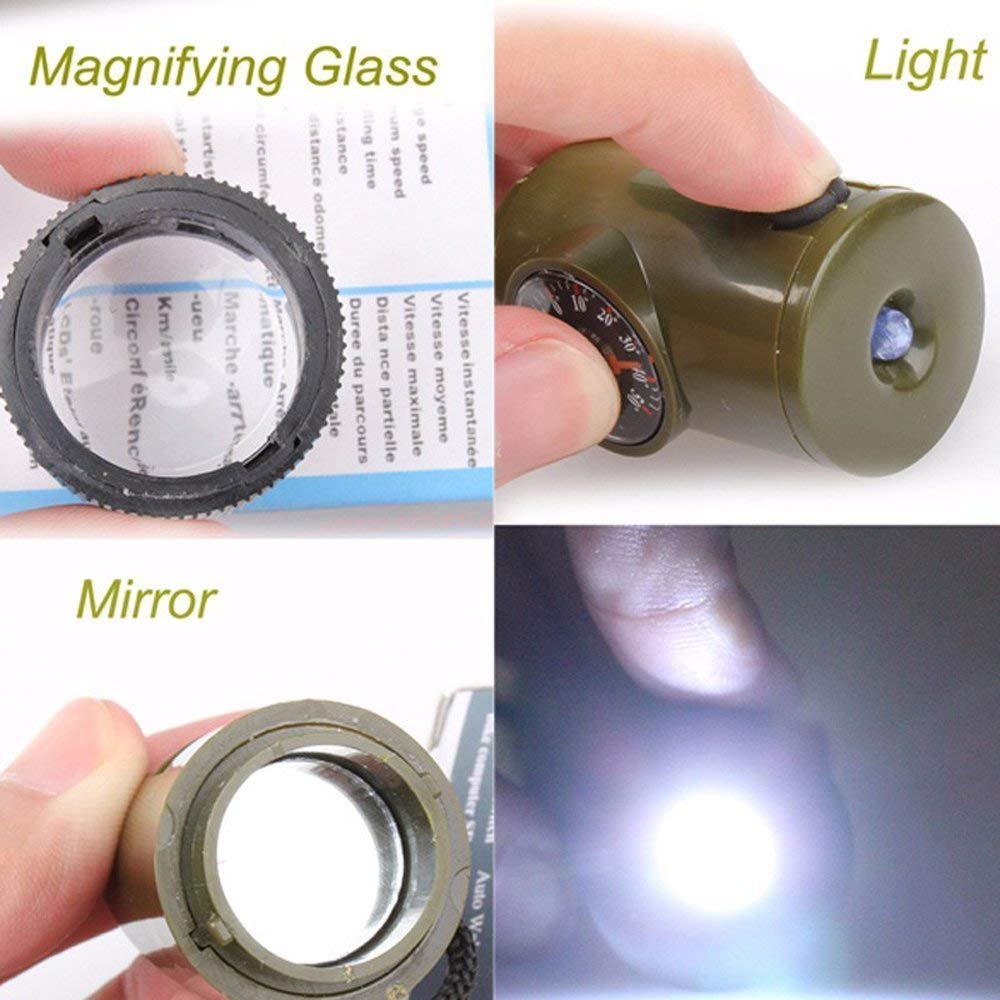 7-In-1 Green Survival Whistle 2