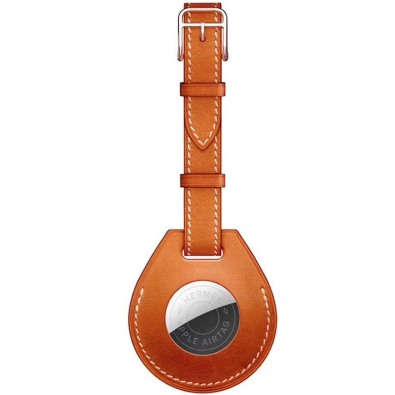 Leatherette AirTag Case with Key Ring 2