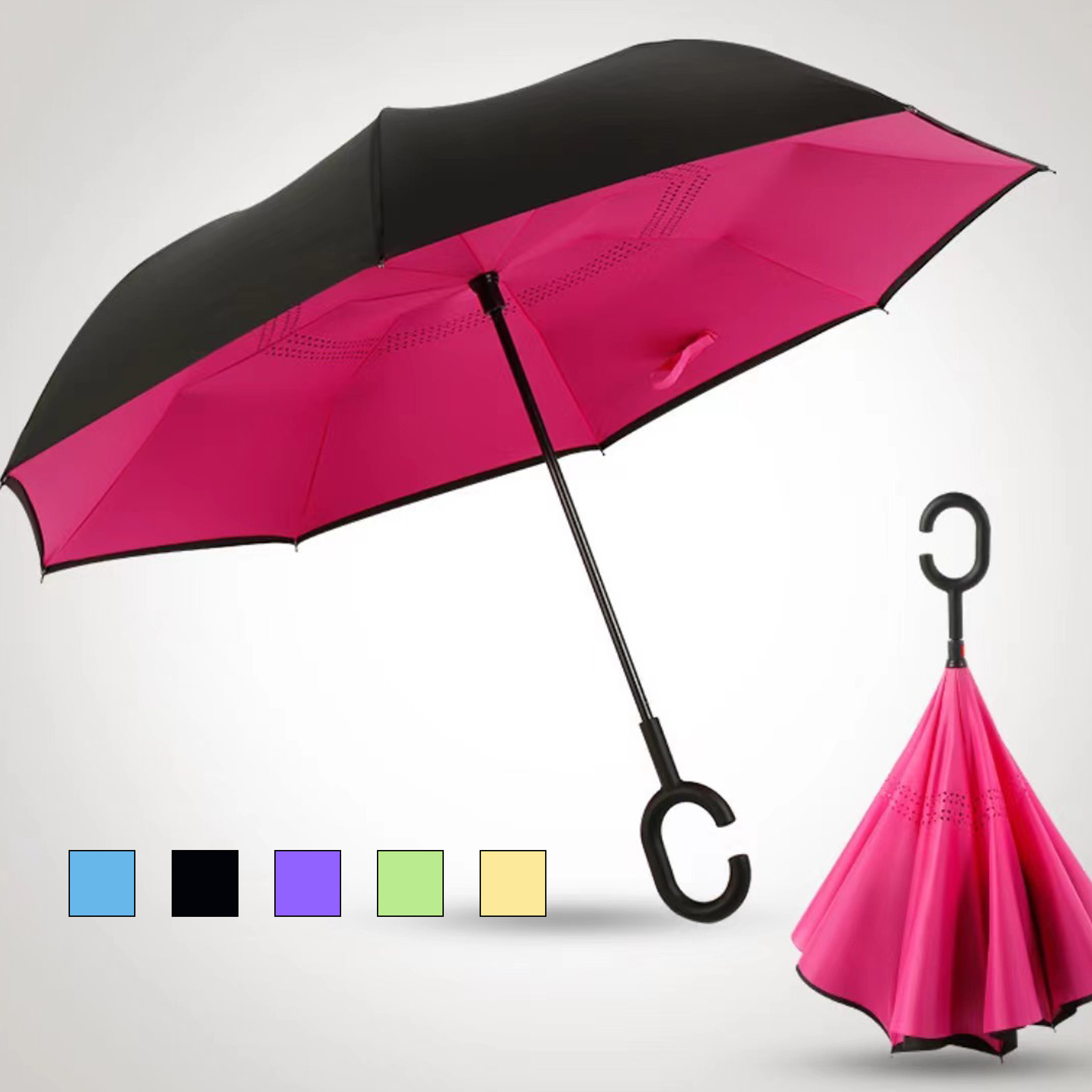 Double Upside Down Umbrella For Cars 50MOQ 2