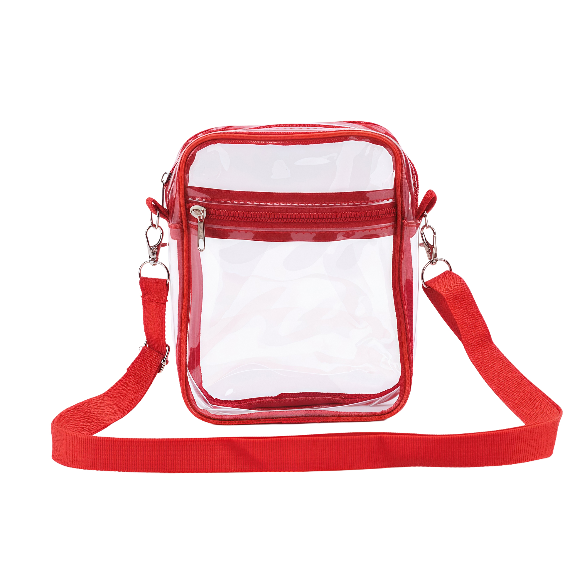 PVC Clear Shoulder Crossbody Bag Waterproof Multi-functional Document Pouch Travel Outdoor Storage 7