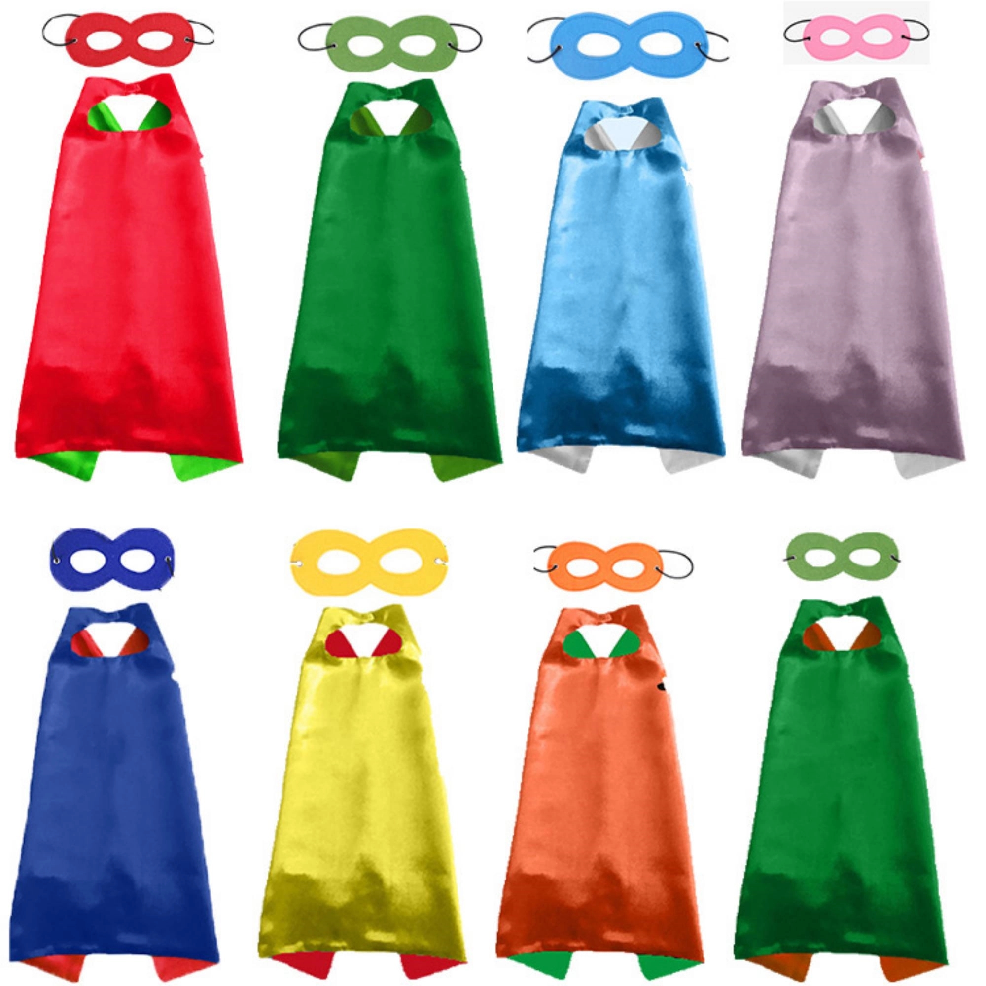 21 1/2"x21 1/2" Party Cape Set With Mask 2