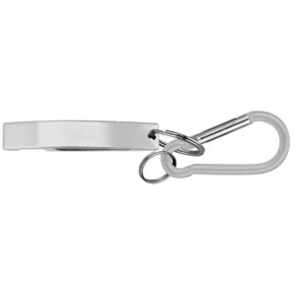 Bottle Opener w/ Split Key Ring & Carabiner 2