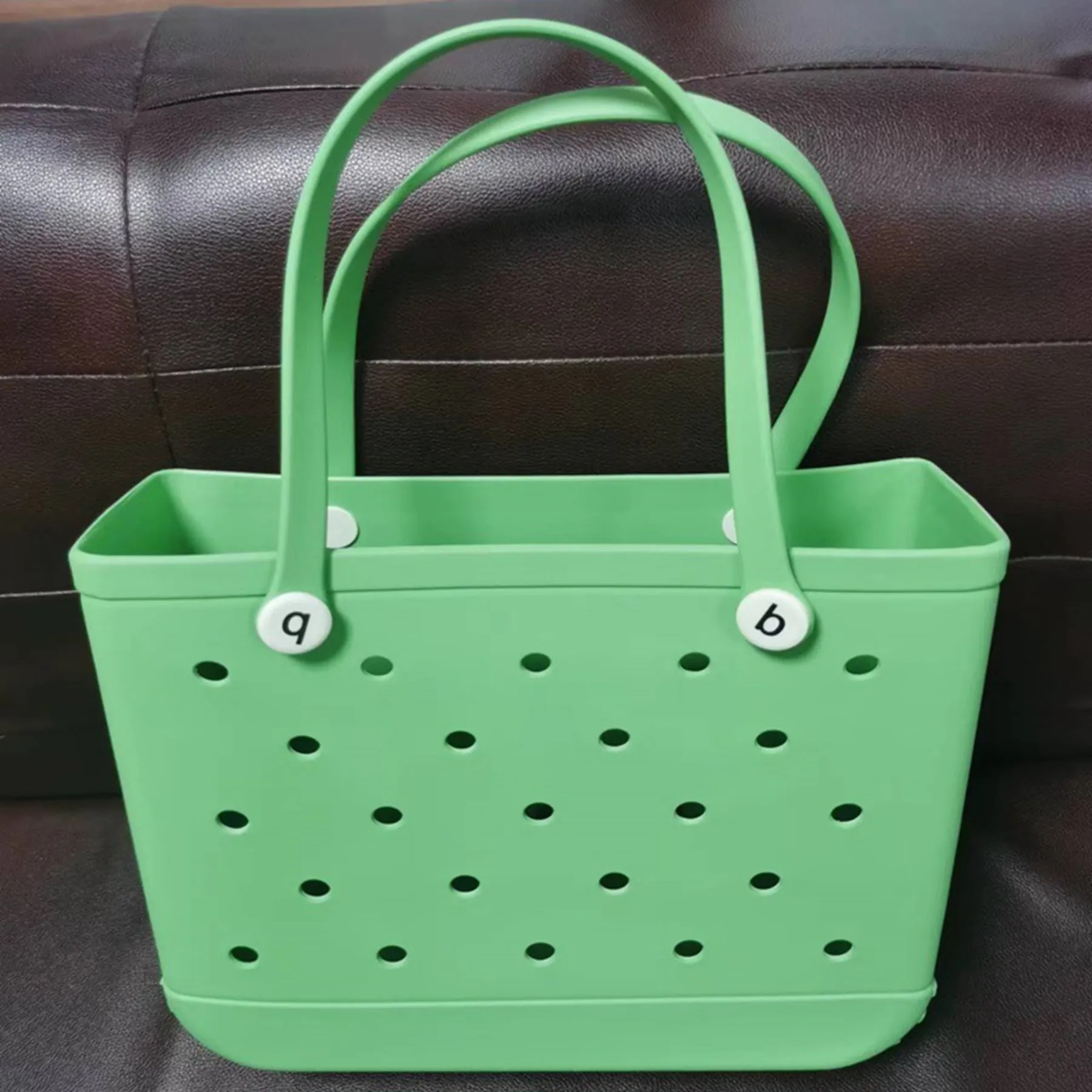 Large EVA Beach Tote Bag with Hole 17