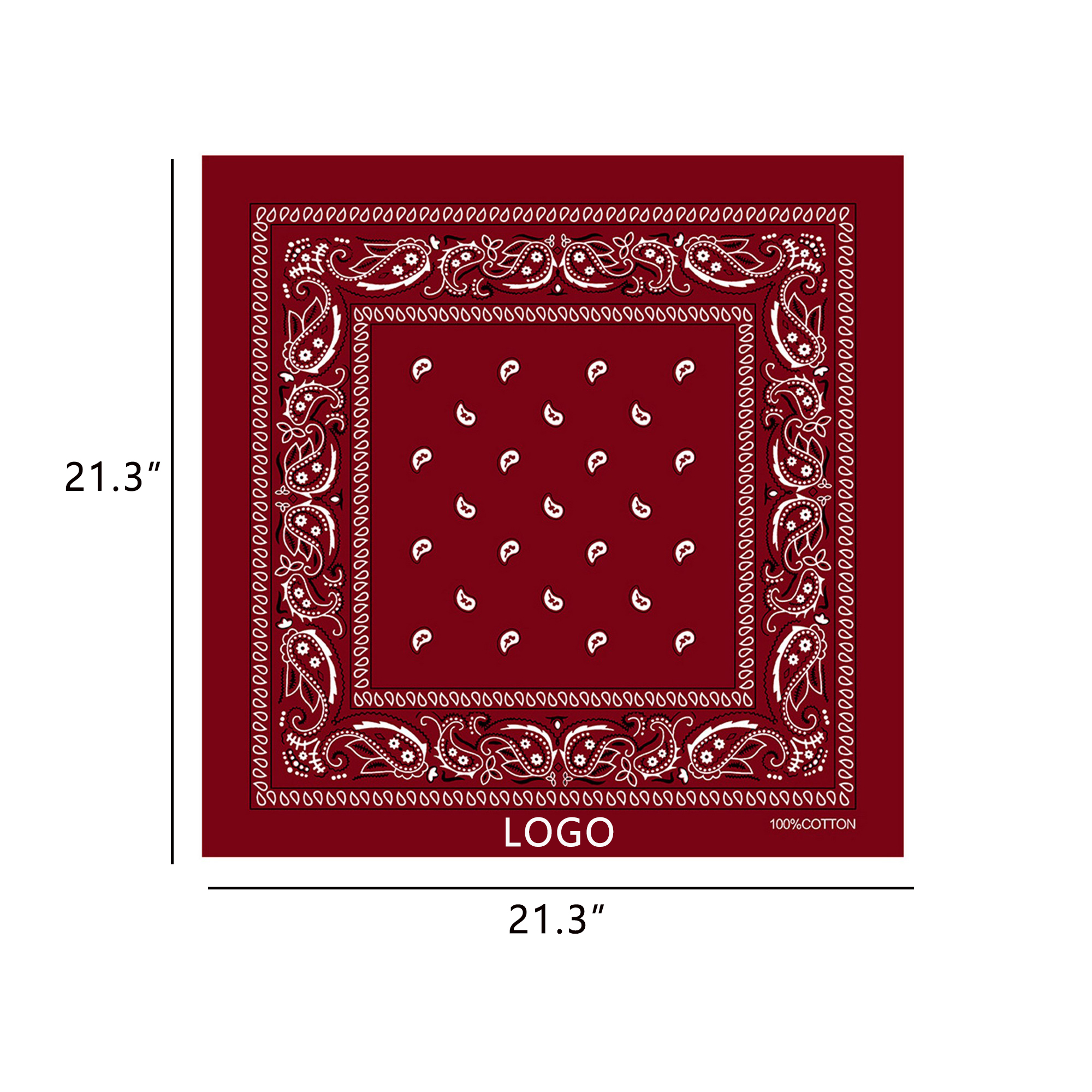Cotton Bandana Outdoor Paisley Headband 15