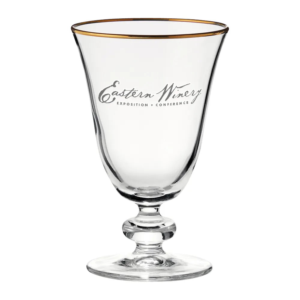 9.25oz. Gold Rimmed Goblet 6