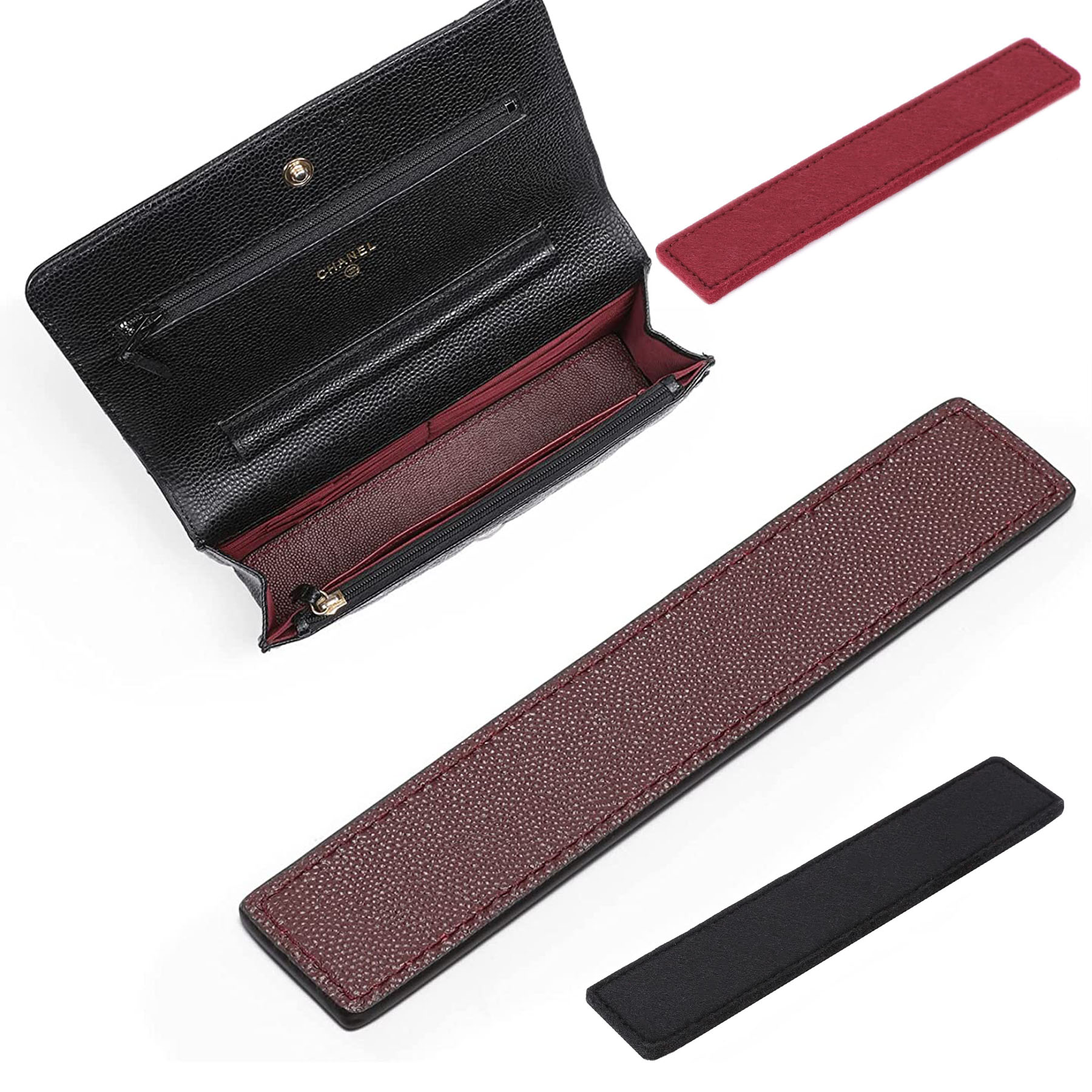 7 x 1.2 Inches Felt and Leather Handbag Base Shaper 2