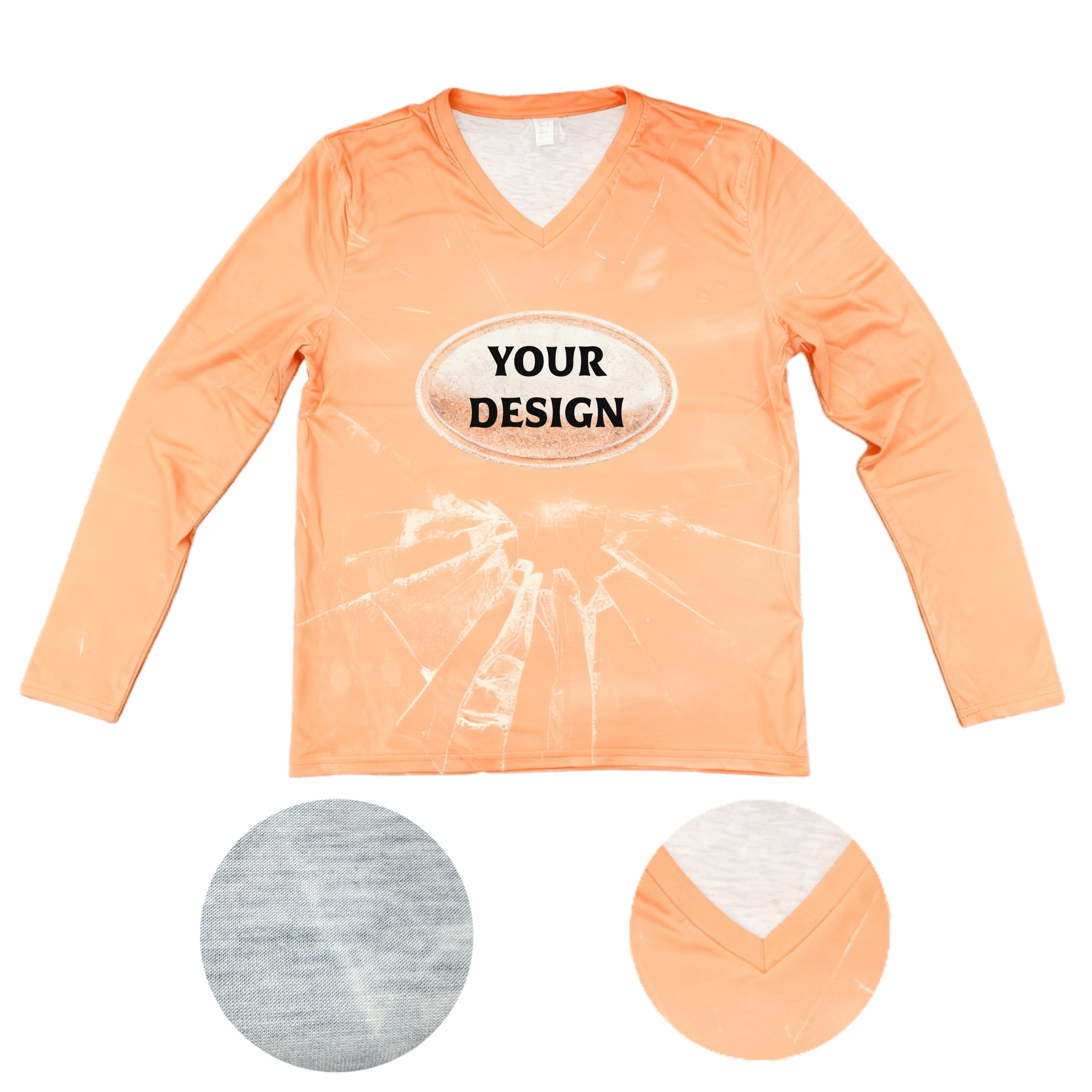 Full Color Cotton-Like Long Sleeve Shirt 2