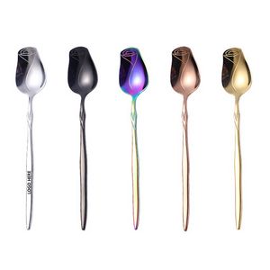 7.32 Inch Rose Shaped Spoon 2