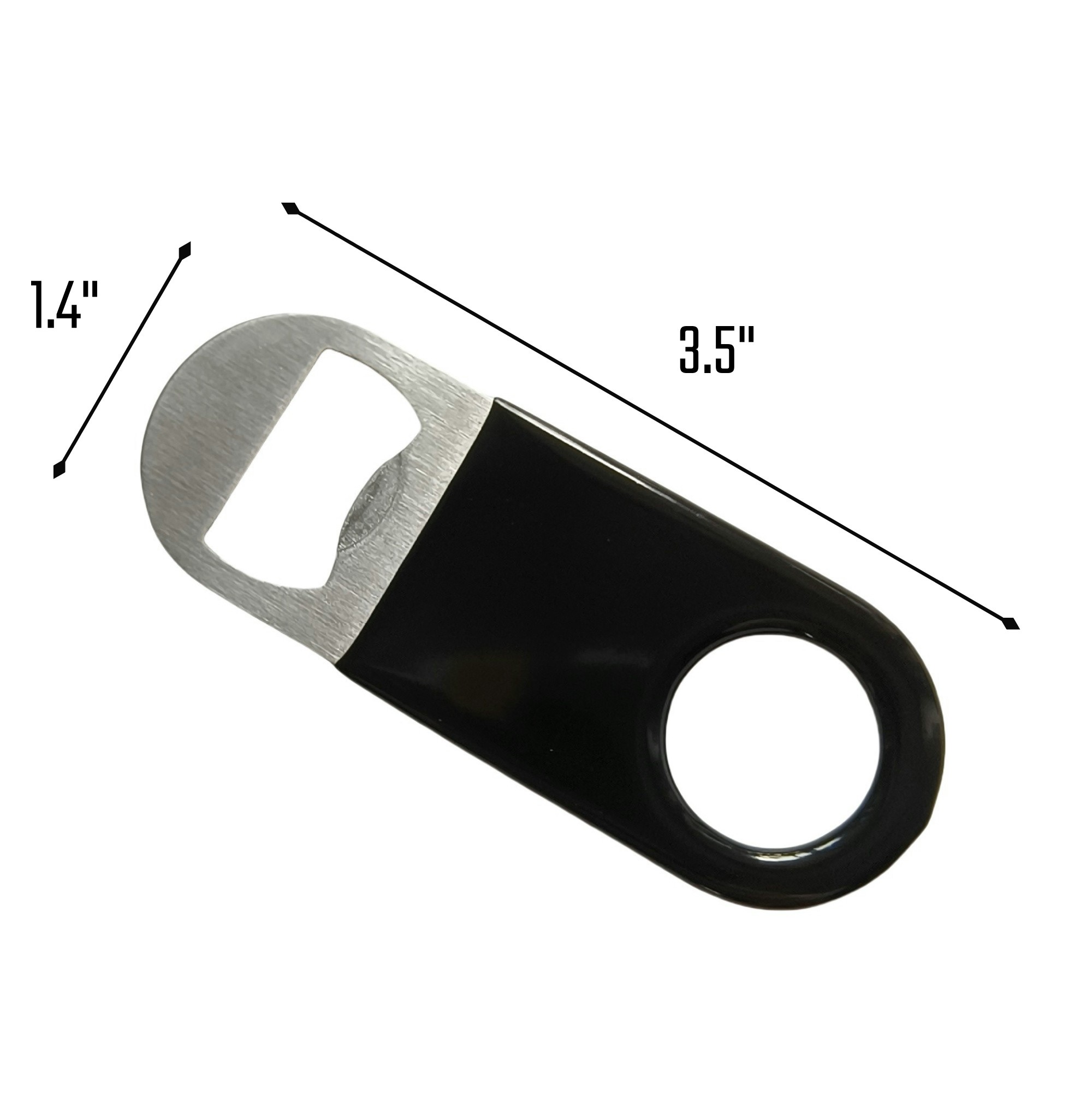 Short Rubber Coated Bottle Opener 4