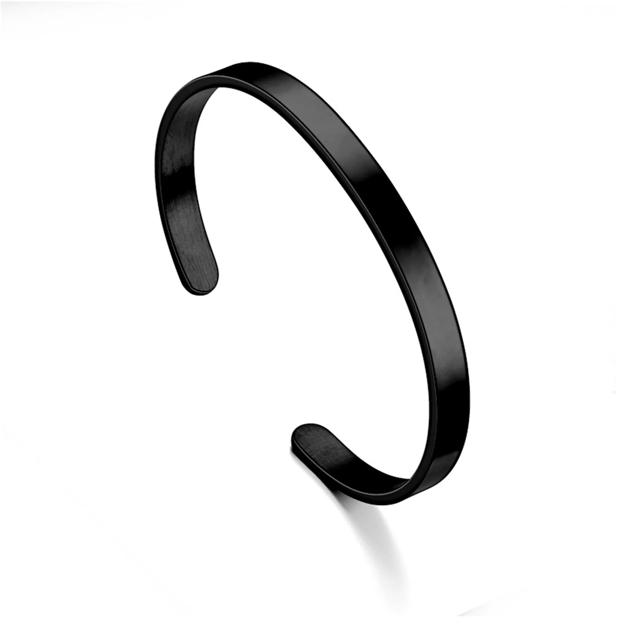 Stainless Steel Thin Cuff Bracelet Electroplated 4