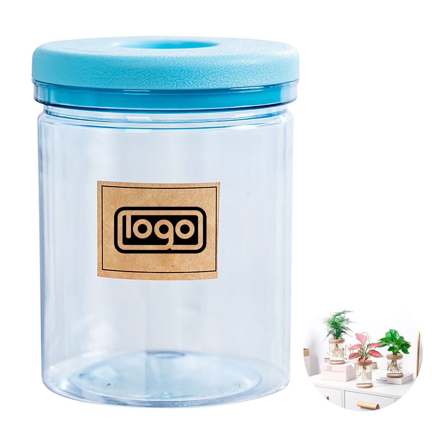Transparent Plastic Hydroponic Planter 5