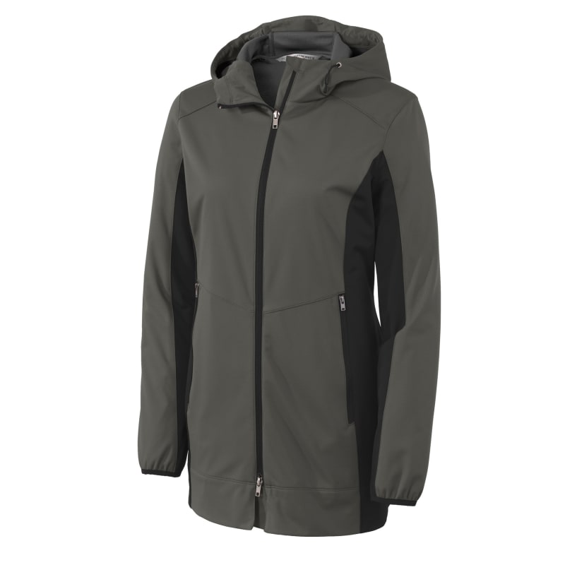 Port Authority Women's Active Hooded Soft Shell Jacket. 10