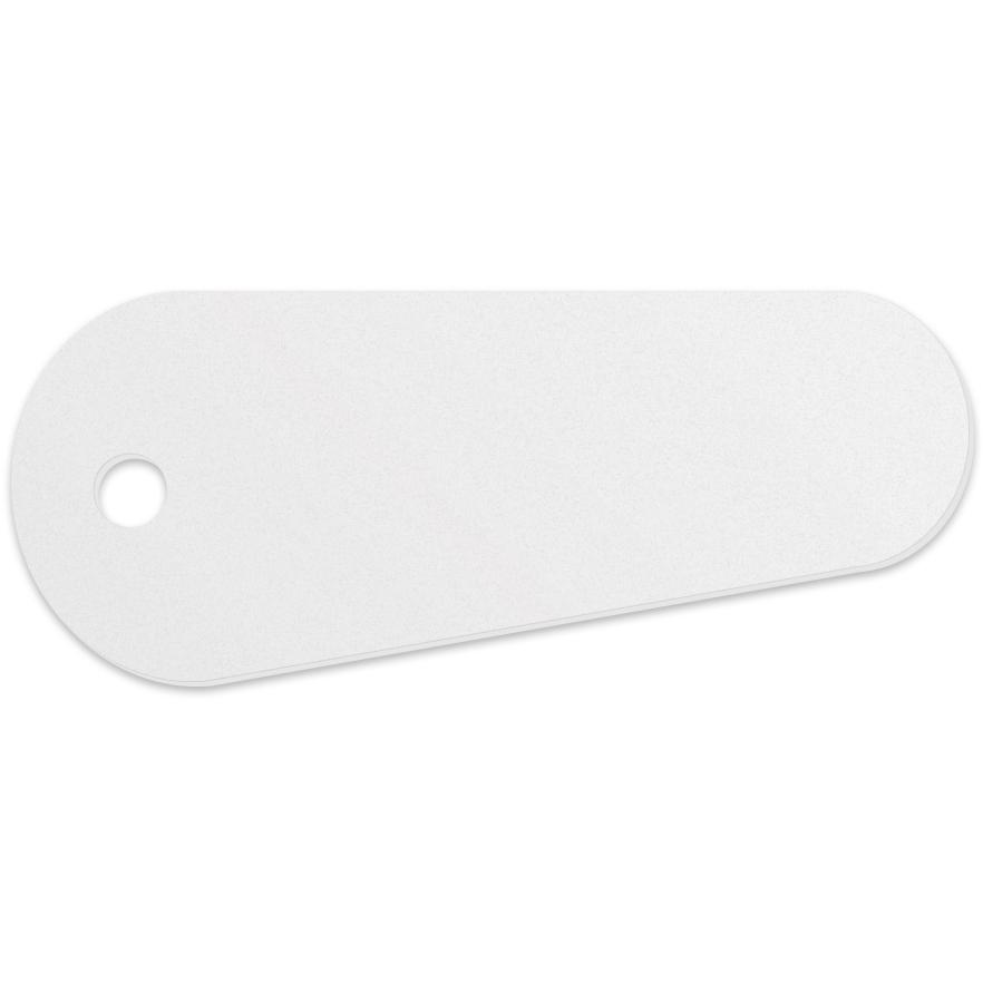 Plastic Key Tag .030 Compressed Laminated PVC (1.19"x2.875"), Full Colour 2