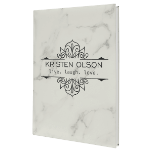 7" X 9 3/4" Laserable Leatherette Journal-Lined Notepad 14