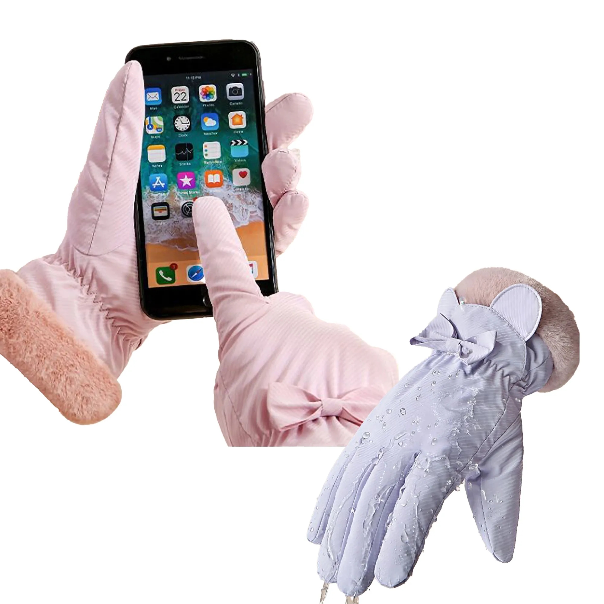 Women Winter Gloves Insulated Waterproof Touchscreen Cycling 2