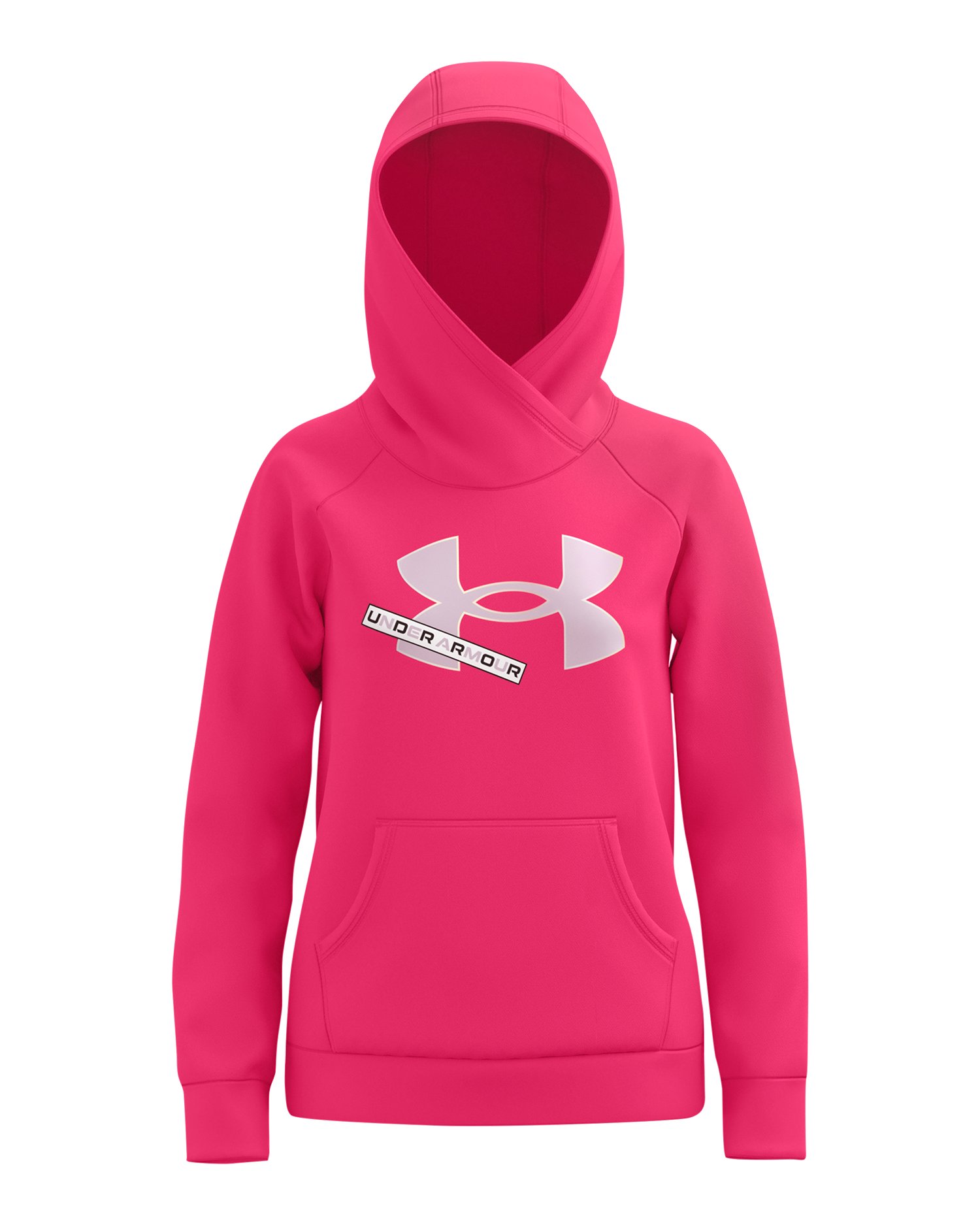 UA Rival Fleece Logo Girls' Hoodie 4