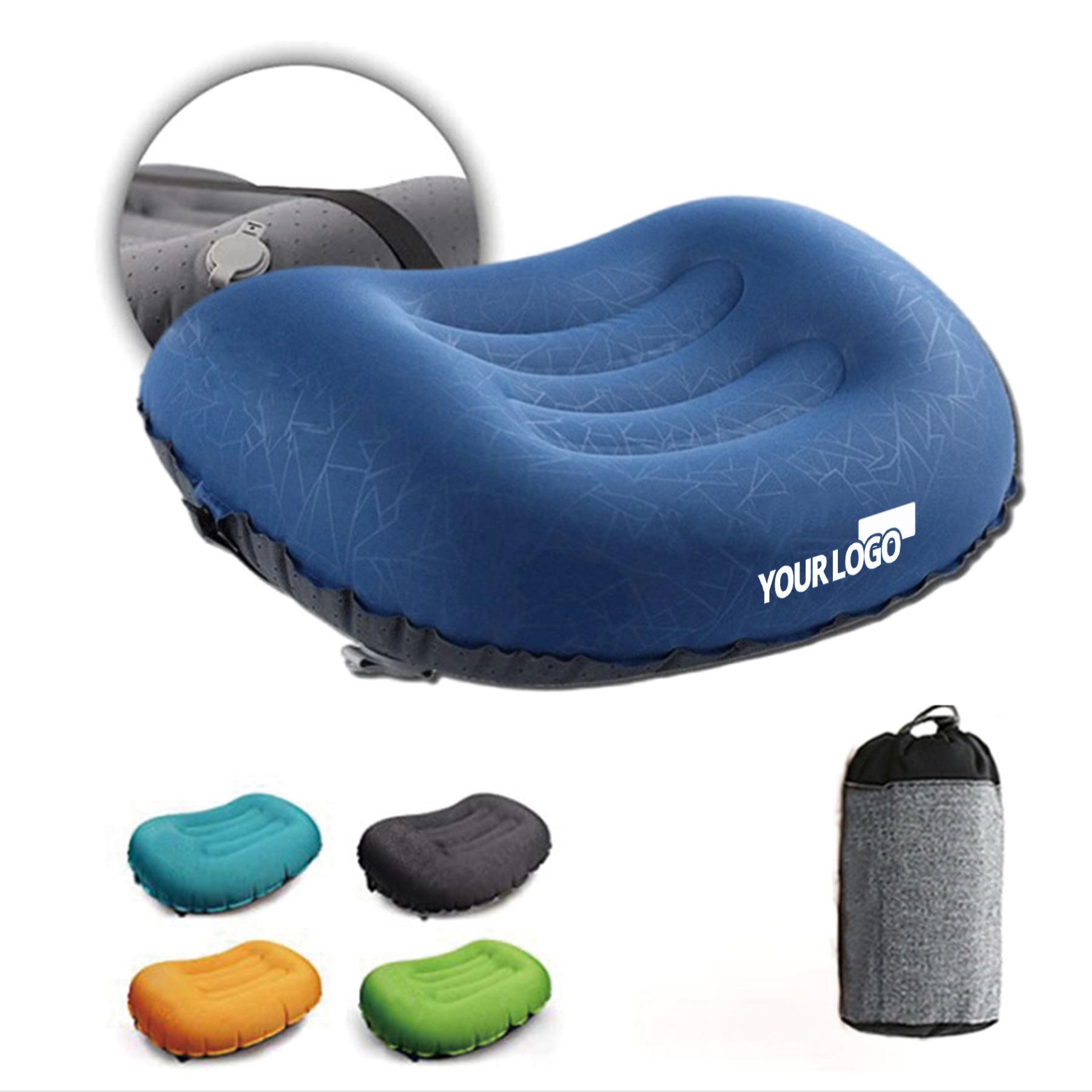 Outdoor Convenient Storage Inflatable Pillow 1
