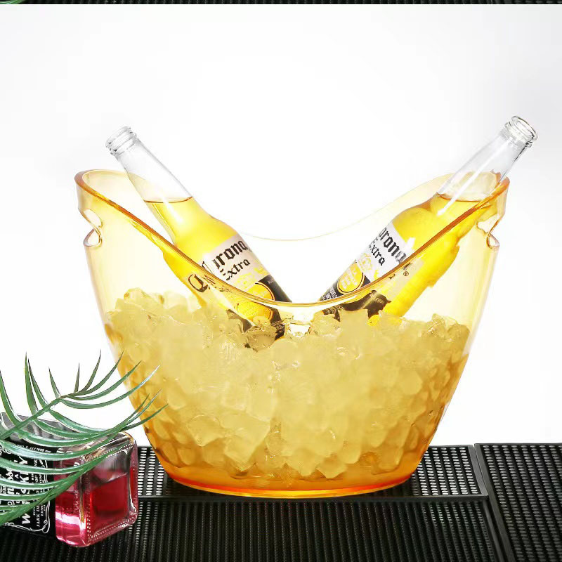 Acrylic Plastic Elegant Clear Ice Wine Bucket 3