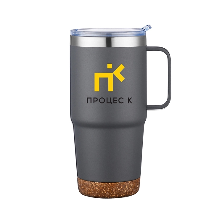 DELAWARE - 24 OZ STAINLESS STEEL TRAVEL MUG WITH CORK BOTTOM 3
