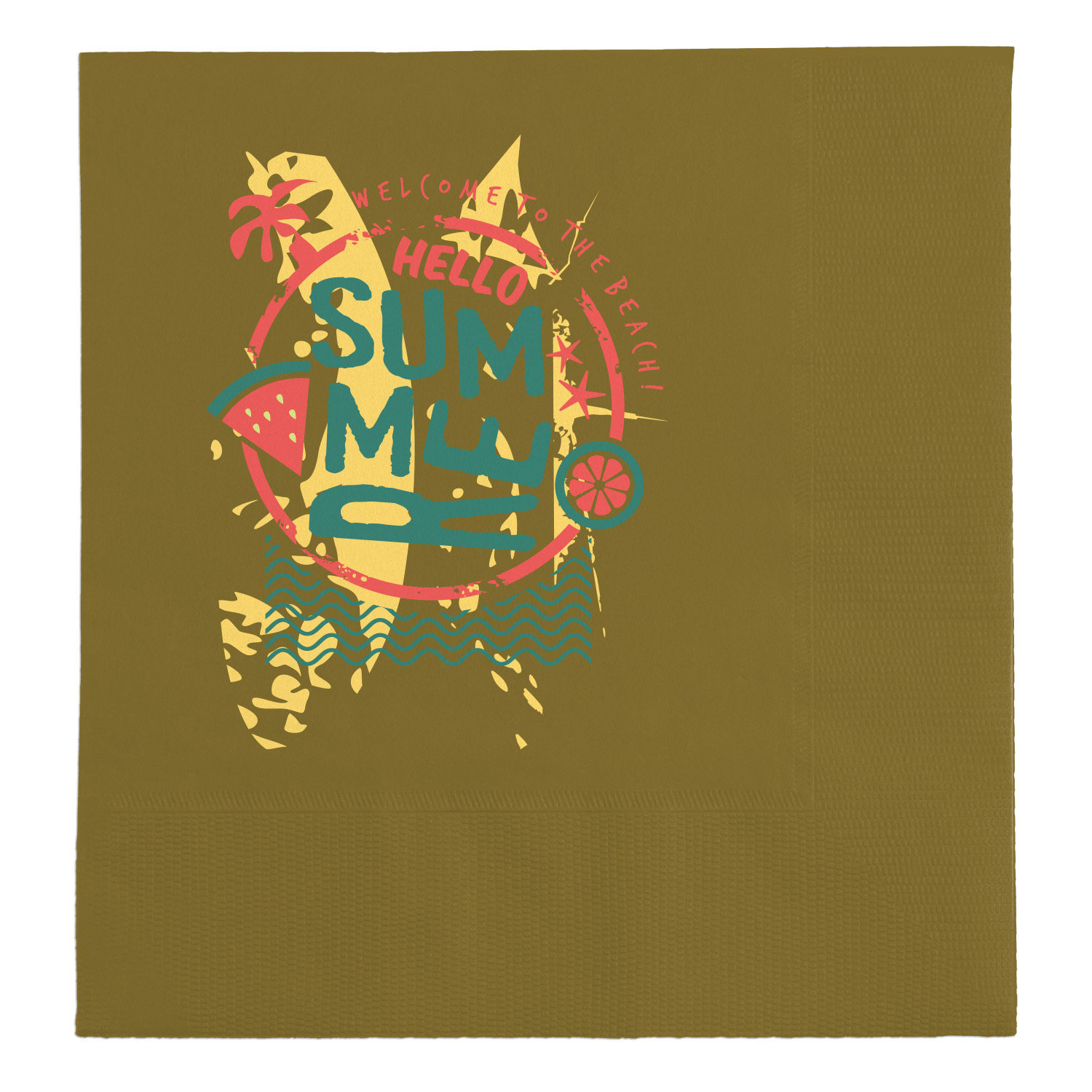 5" x 5" Cocktail Napkin (3-Ply) 2
