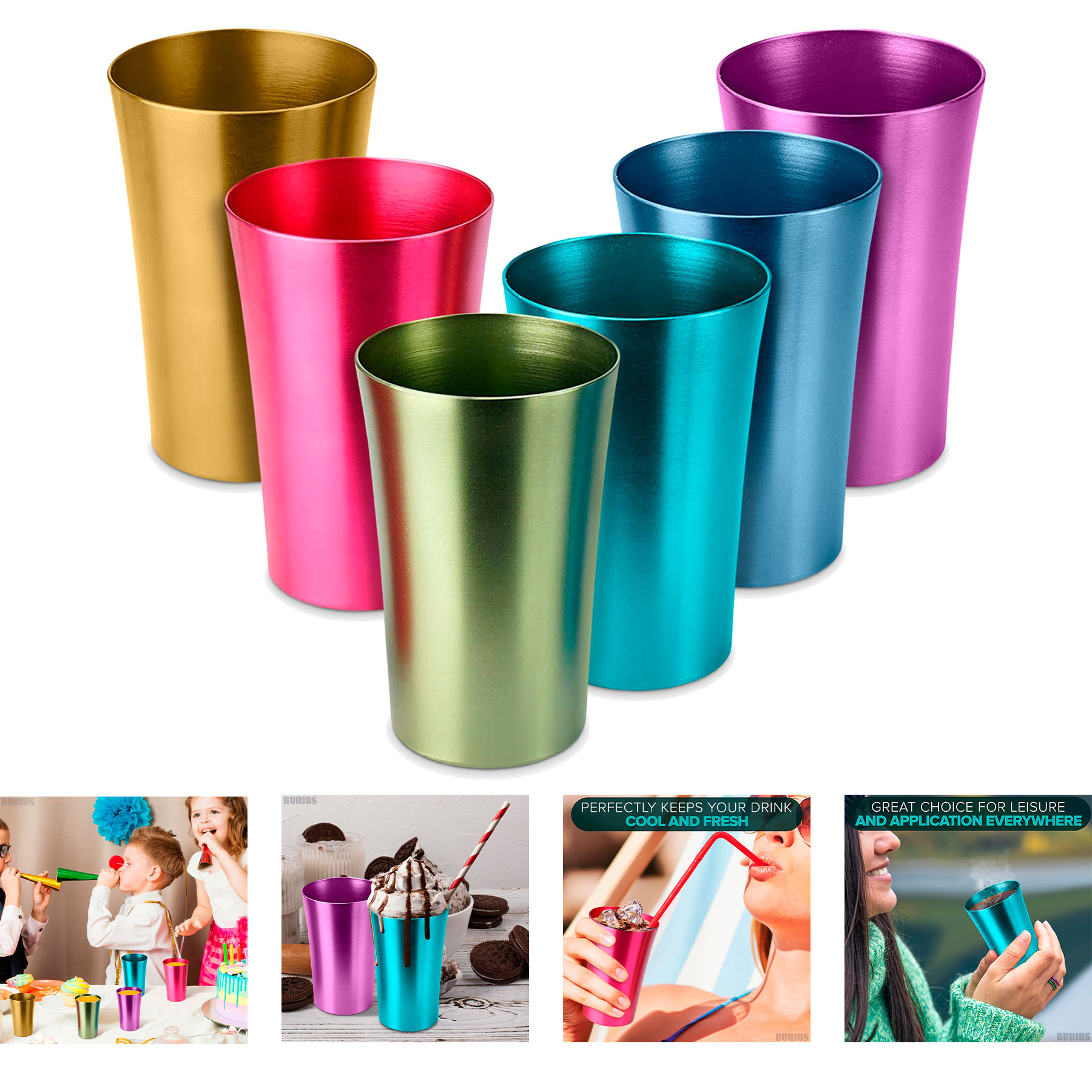 Anodized Aluminum Tumblers