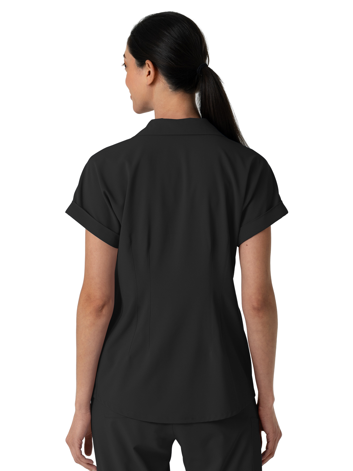 RENEW Women’s Two-Pocket Flex-n-Reach Collared Top