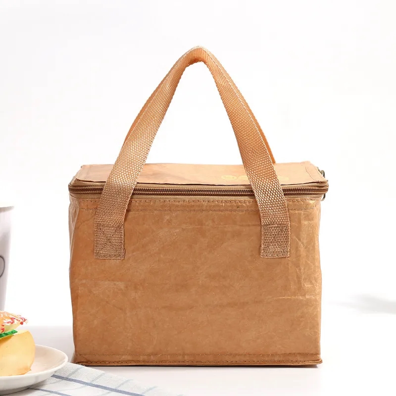 Foldable Eco-friendly Kraft Paper Lunch Bag 2