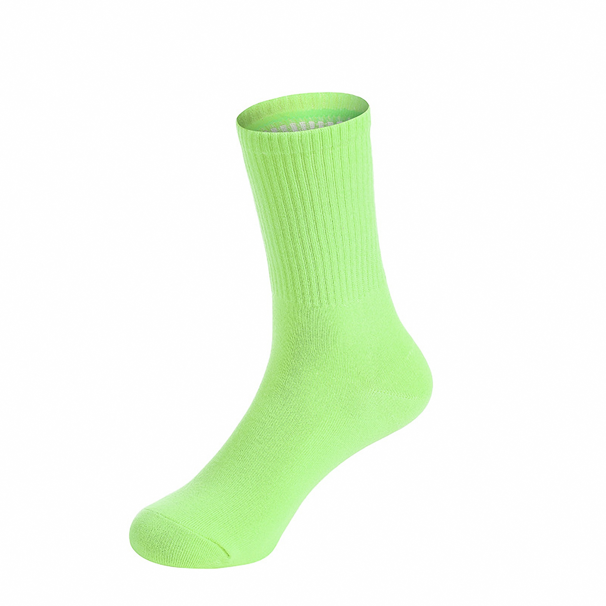 Unisex Solid Color Combed Cotton Socks 2