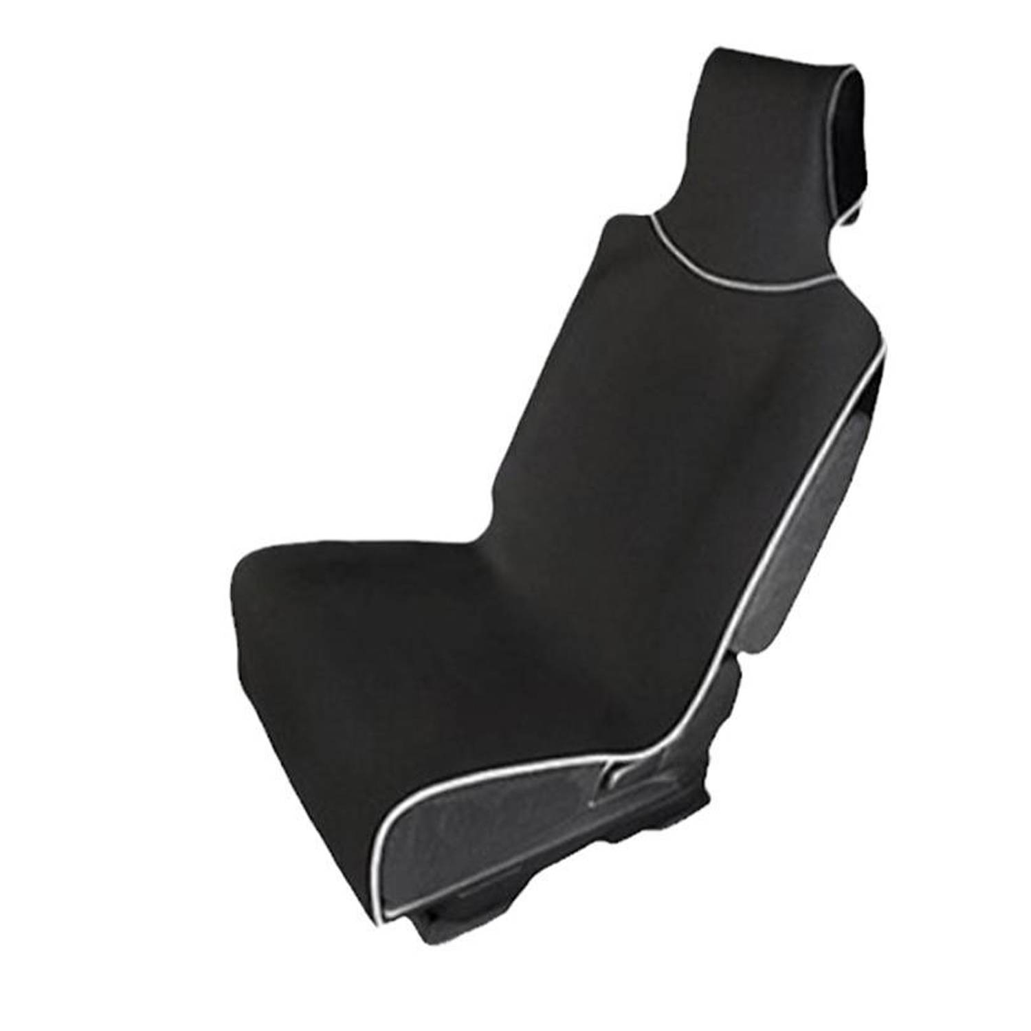 Machine Washable Black Waterproof Sweat Towel Car Seat Cover 3