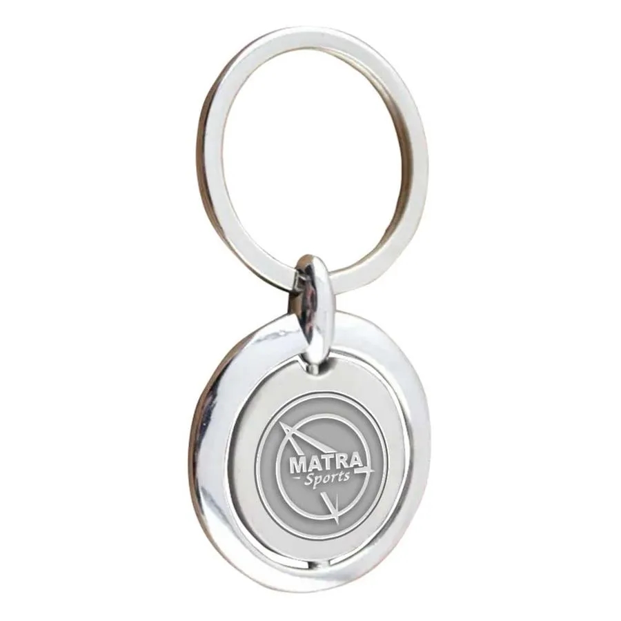 Spinning Circle Metal Keychain 3