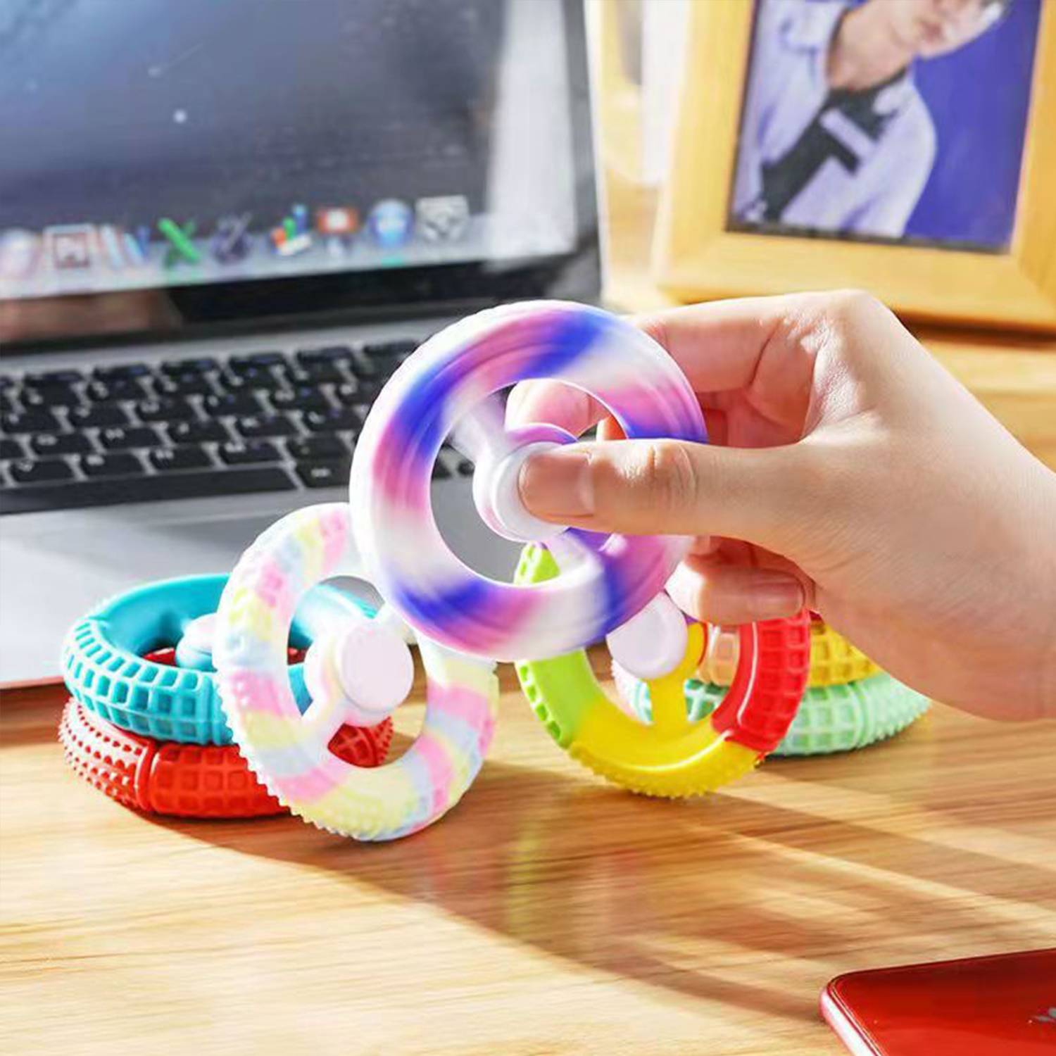 Silicone Round Fidget Spinner 4