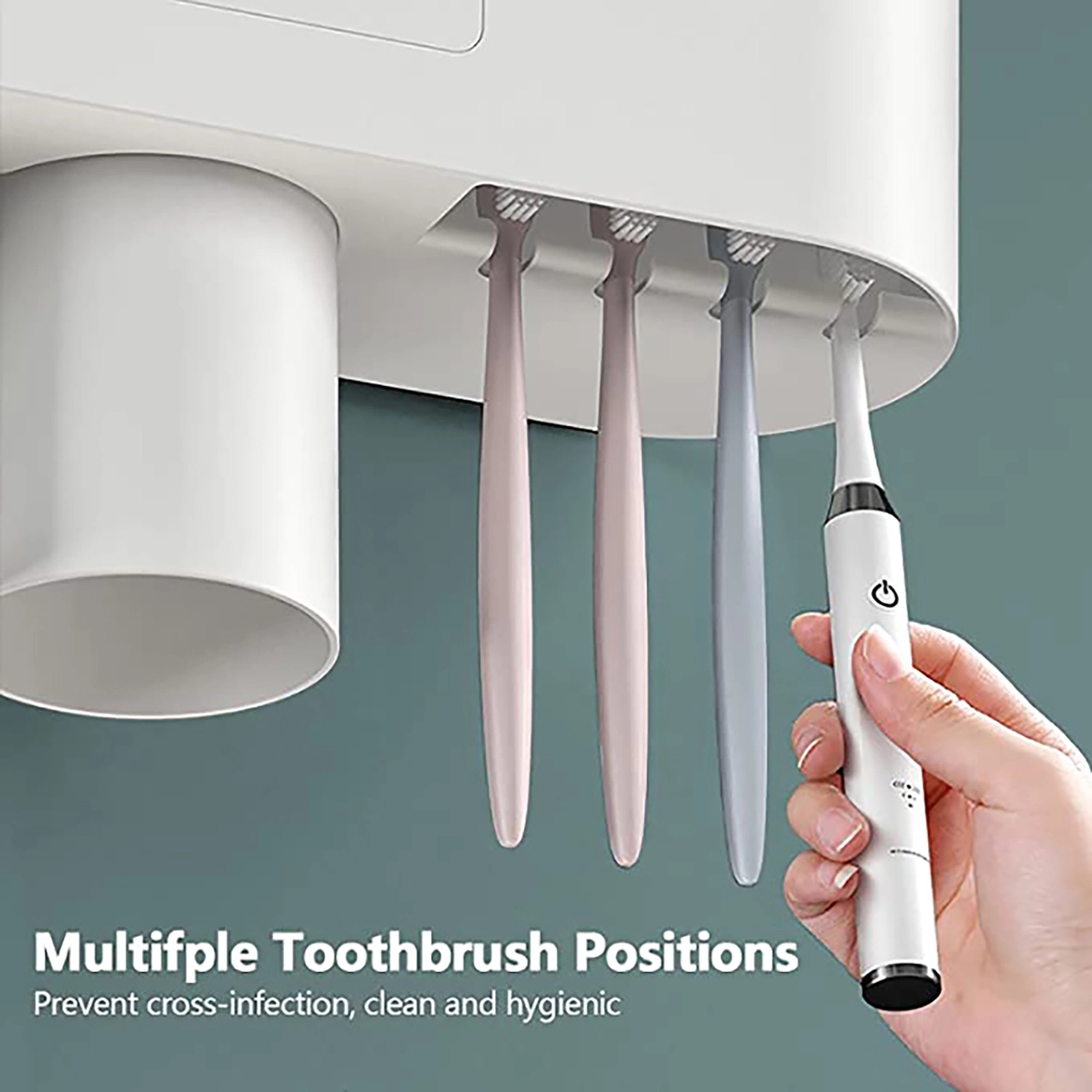 2 Cups Toothbrush Holders For Bathrooms 6