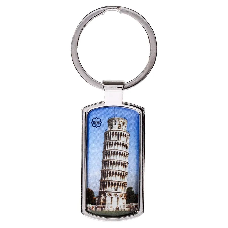 Straight Rectangle Metal Keychain 10