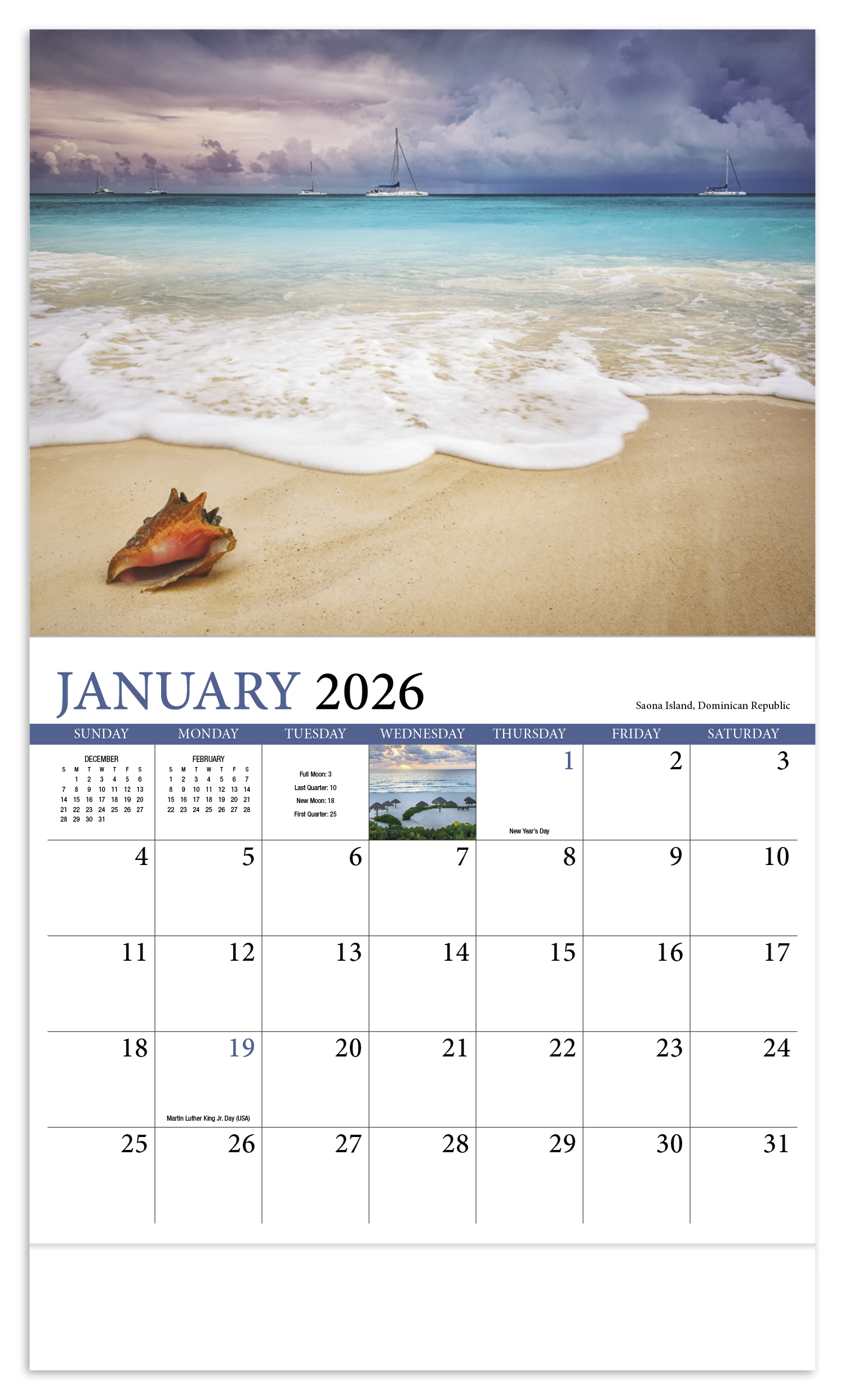 HotLine® Products Beaches Appointment Calendar - Stapled 23
