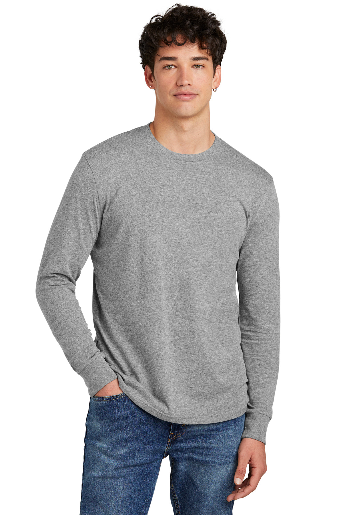 District Perfect Blend CVC Long Sleeve Tee DT109 18