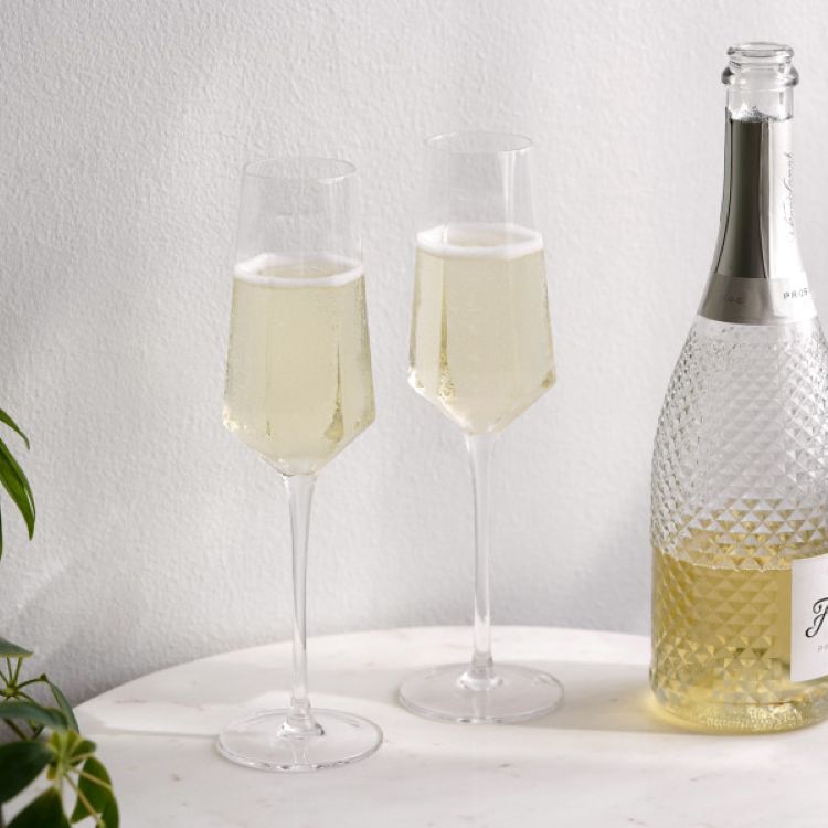 Viski® Seneca Crystal Champagne Flute 3