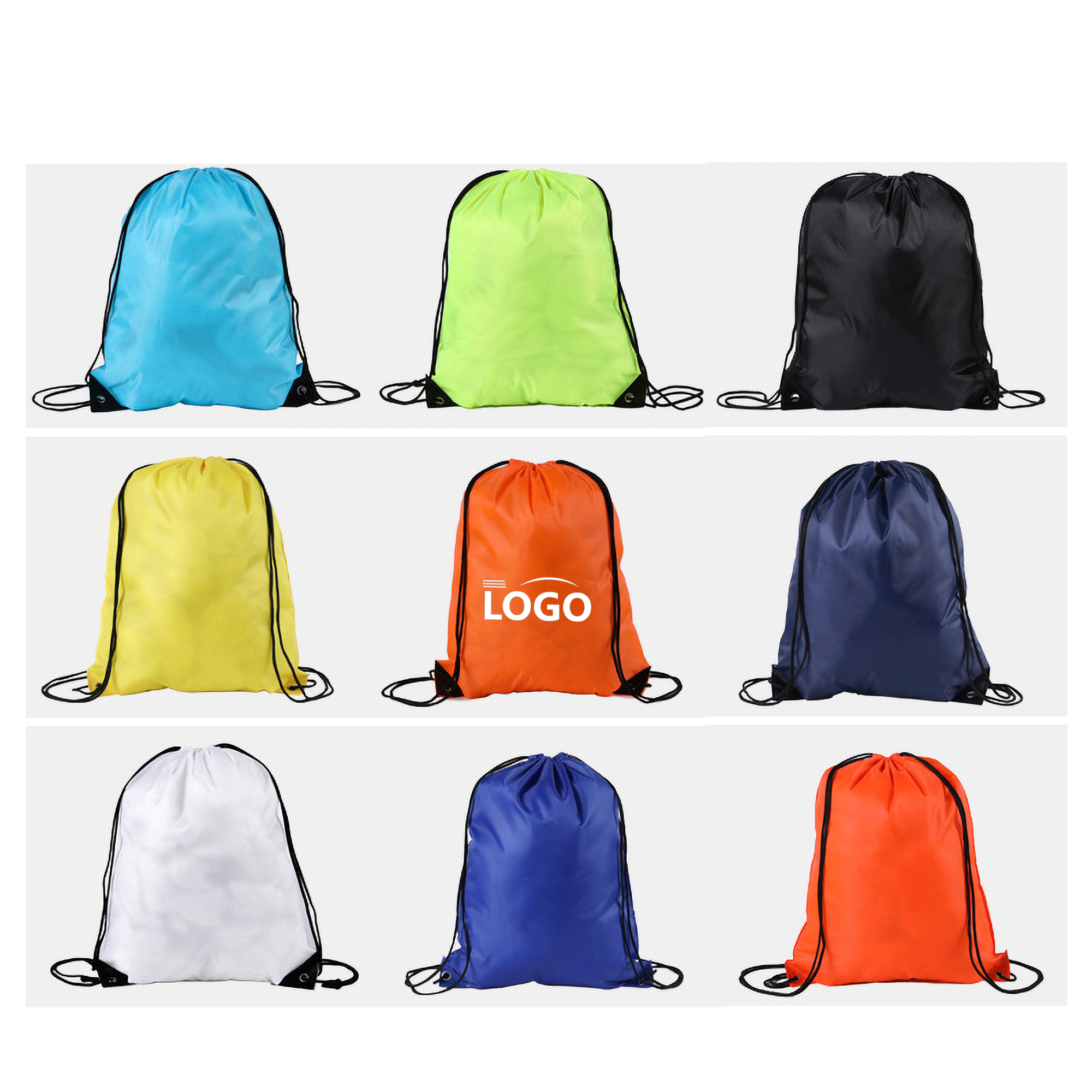 Nylon Drawstring Bag Waterproof Sports Backpack Basketball 2