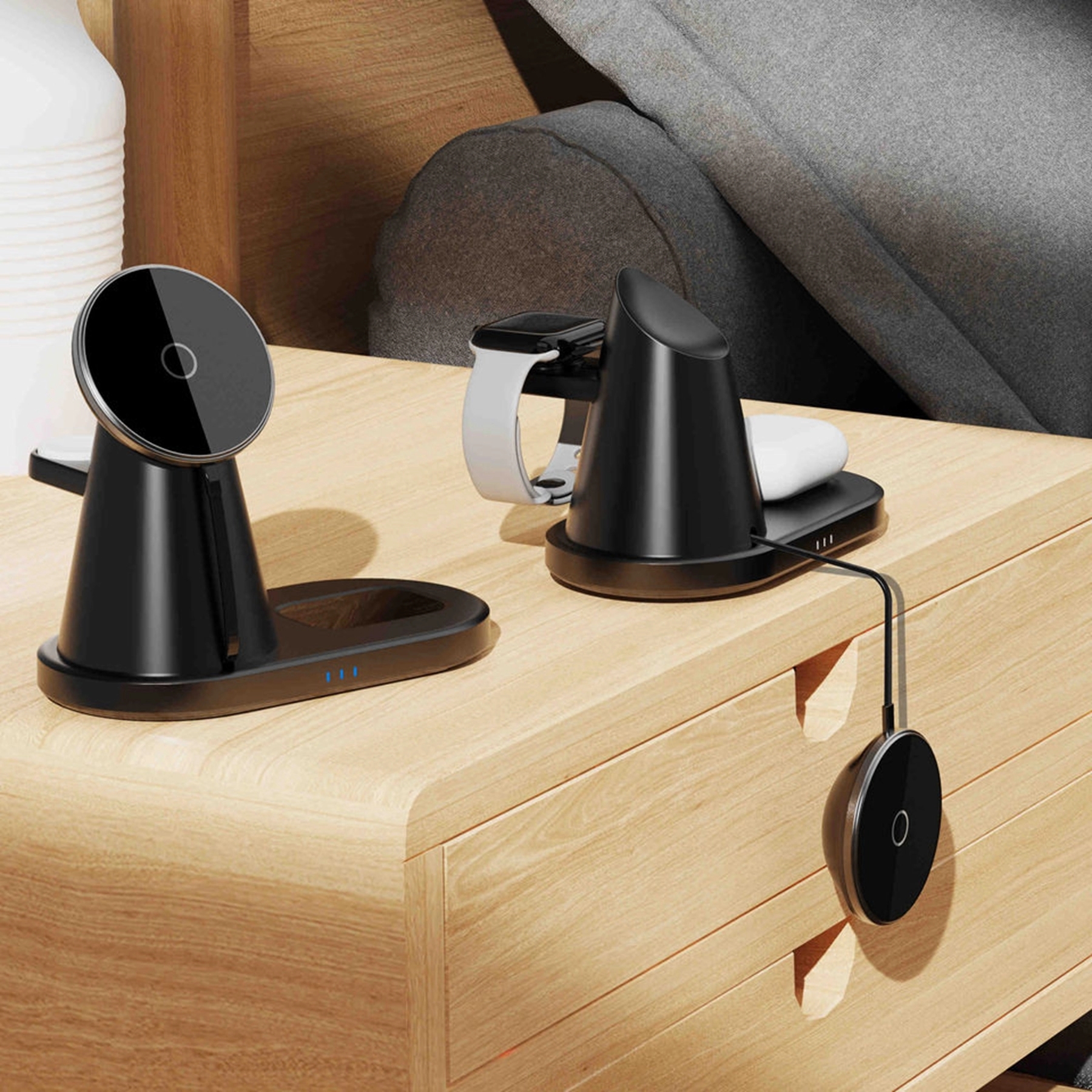 15w Magnetic 3 in 1 Qi Wireless Charger 3