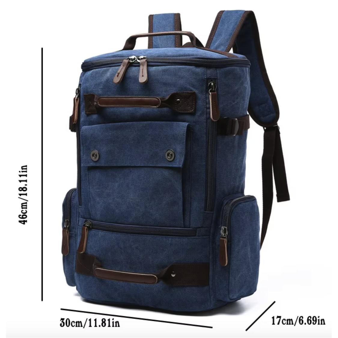 Large Capacity Canvas Travel Backpack 3