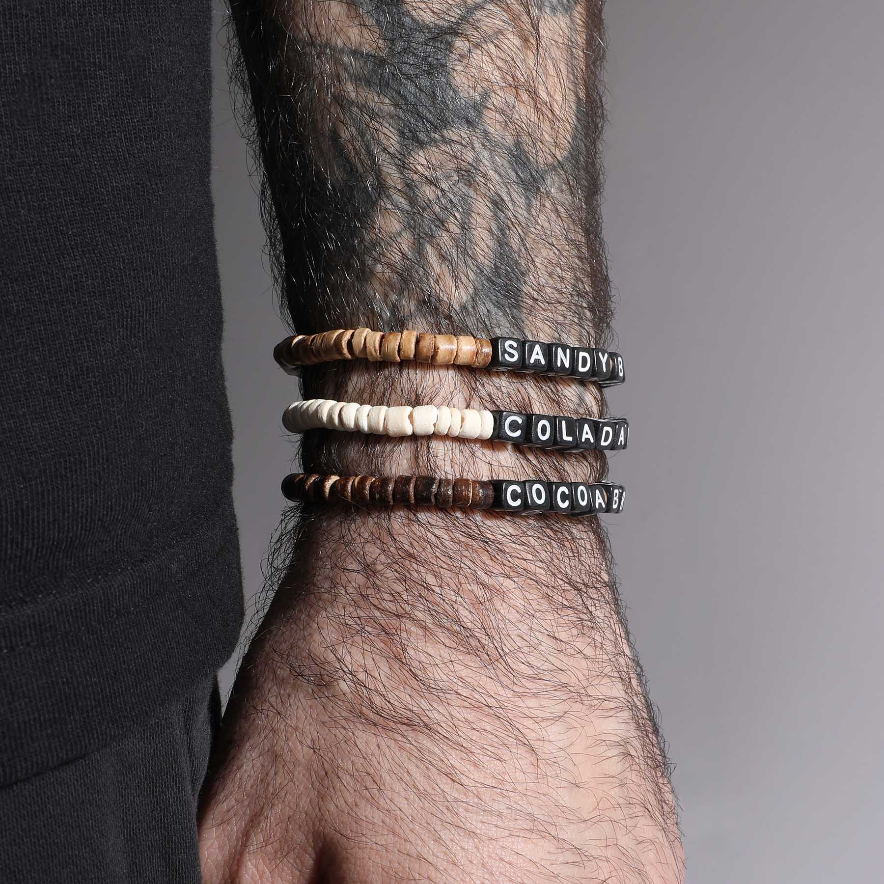 Coconut Shell Wood Friendship Bracelet 14