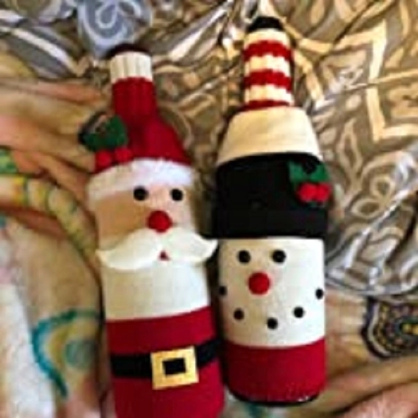 Christmas Sweater Wine Bottle covers Decorations 4