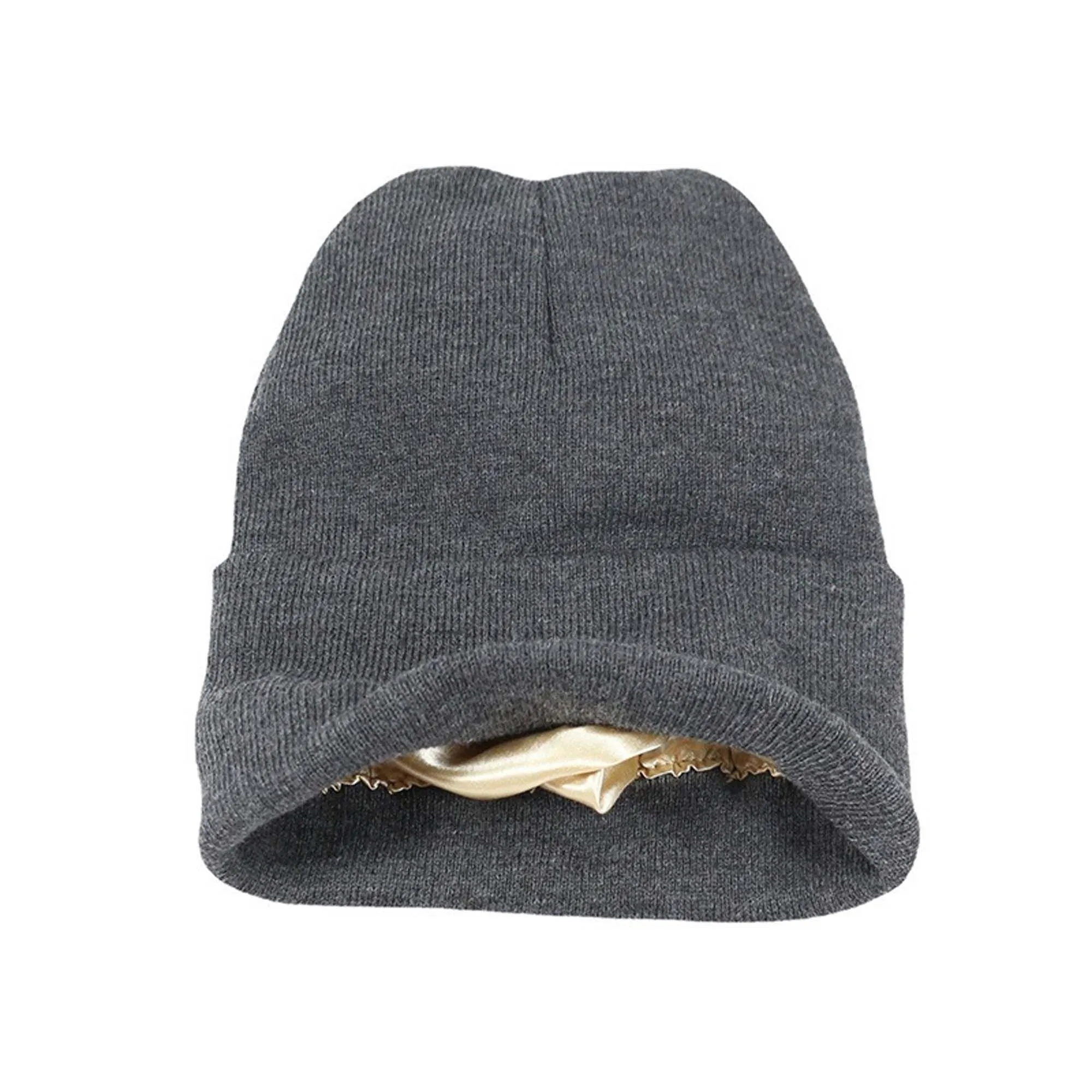 Kinitted Beanie Cap With Satin Lined 18