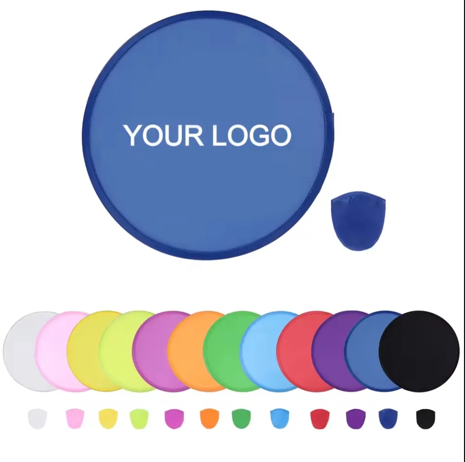 Custom Round Foldable Flying Frisbeed Fan w/ Pouch 4