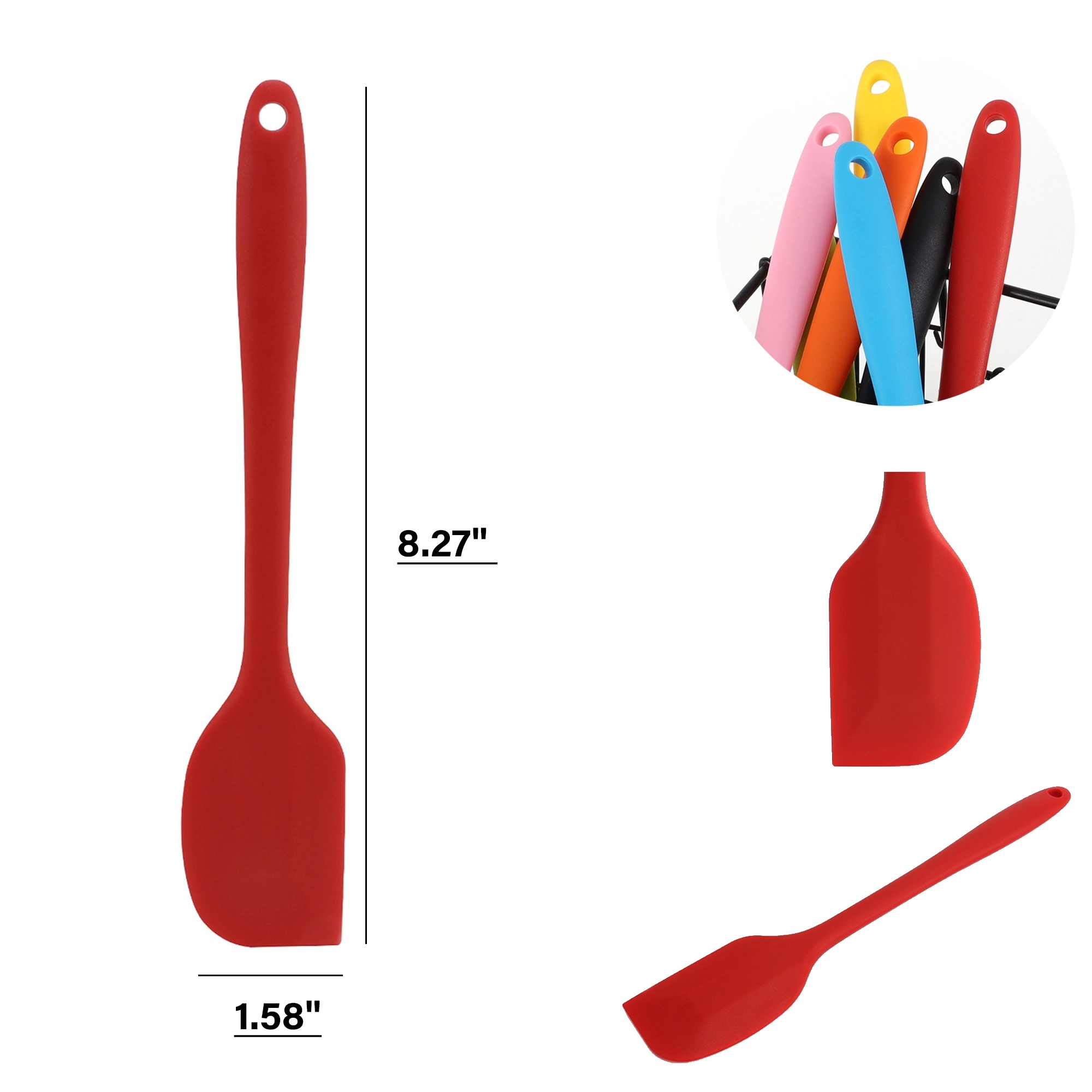 Heat Resistant Non-Stick Flexible Silicone Spatulas 2