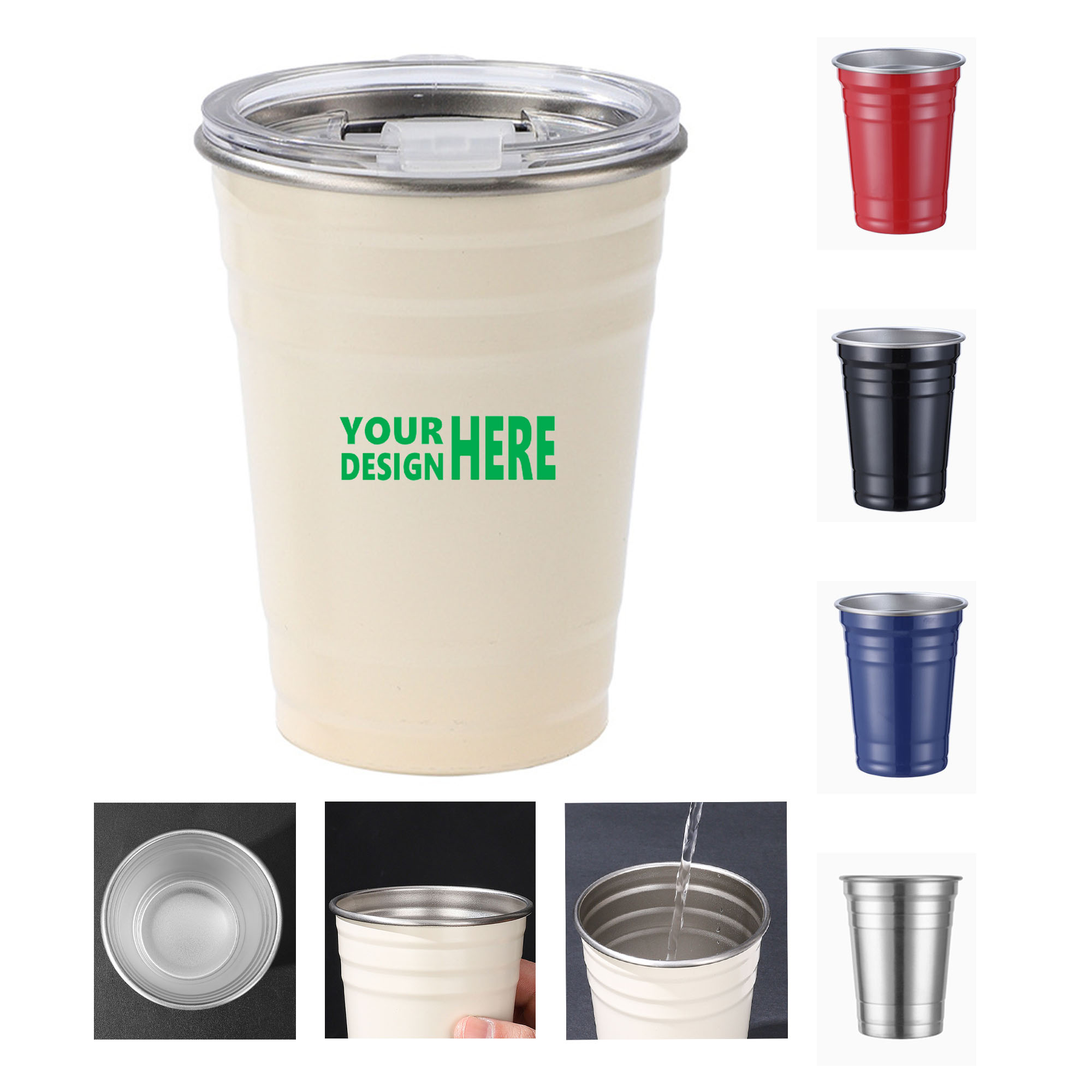 Custom 18 oz Coated Chill Aluminum Cups 2
