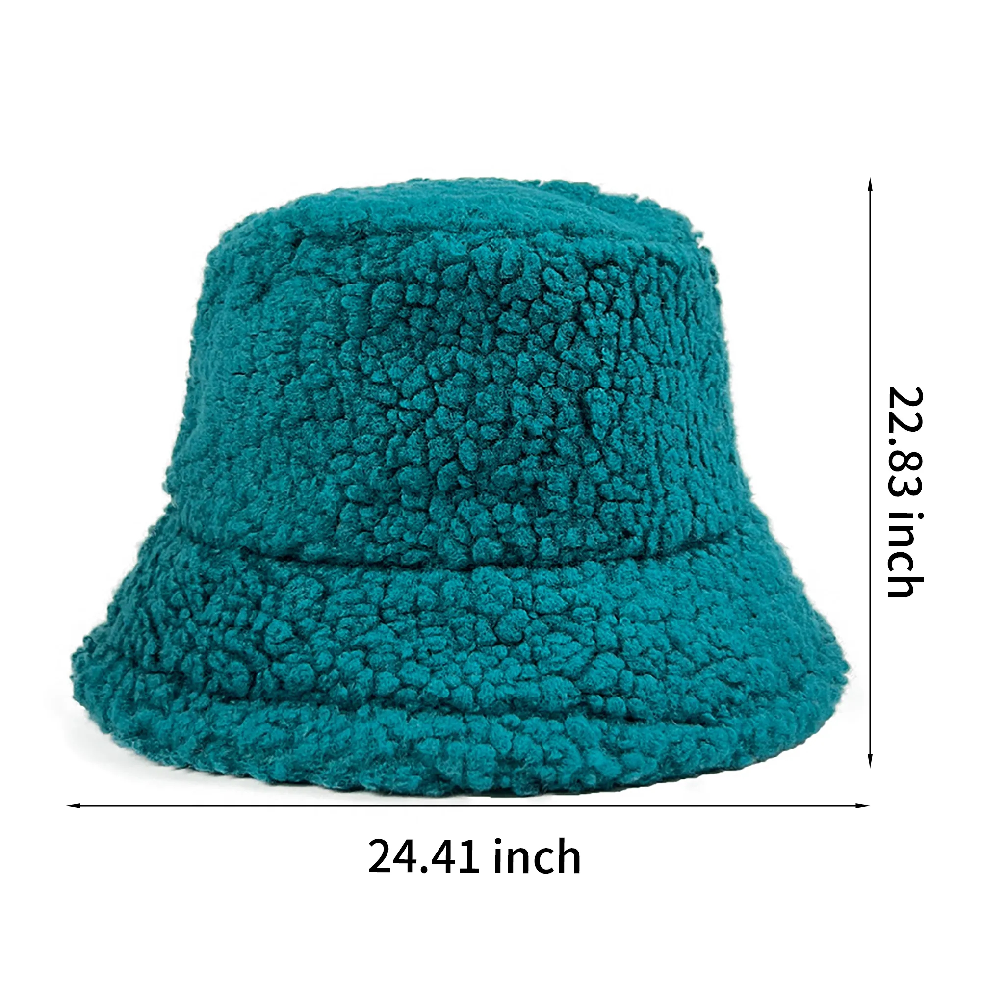 Lamb Wool Furry Bucket Hat 2